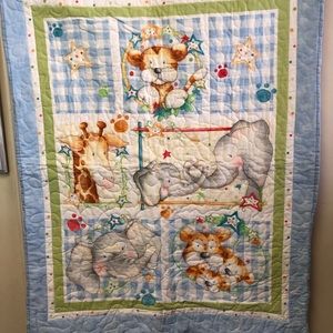 Handmade baby quilt